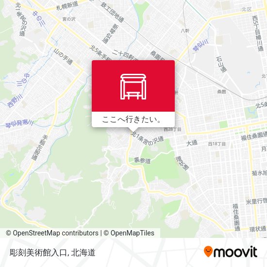 彫刻美術館入口地図