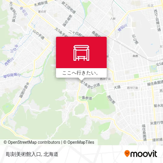 彫刻美術館入口地図