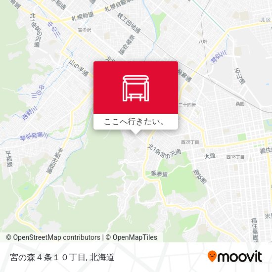 宮の森４条１０丁目地図