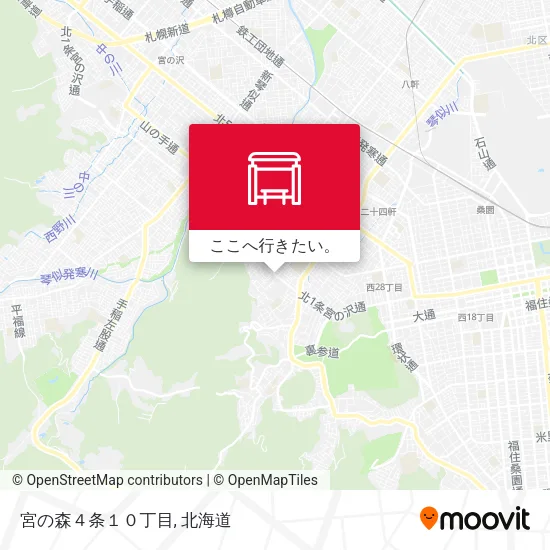 宮の森４条１０丁目地図