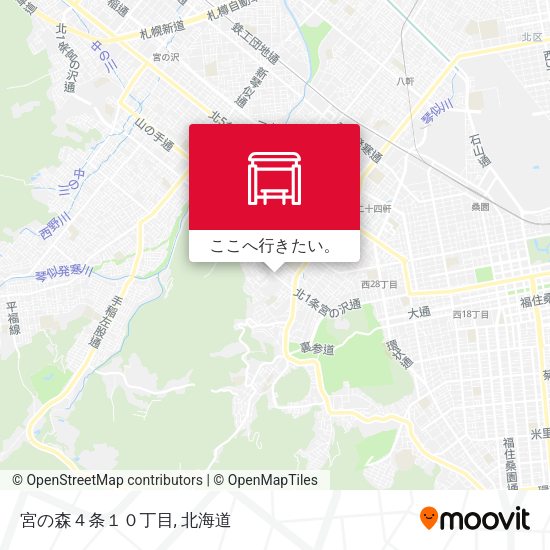 宮の森４条１０丁目地図