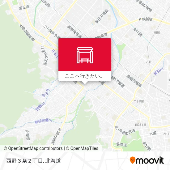 西野３条２丁目地図