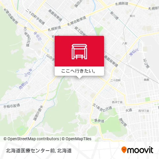北海道医療センター前地図