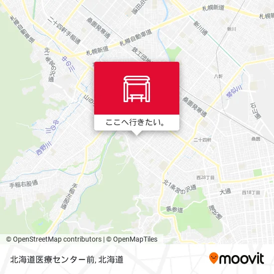 北海道医療センター前地図