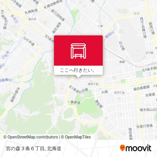 宮の森３条６丁目地図