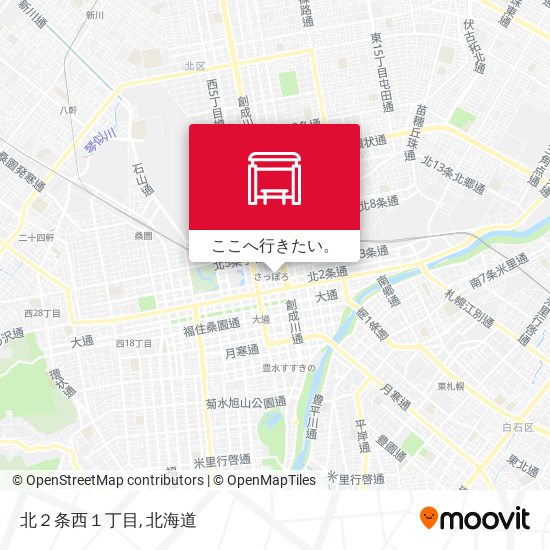 北２条西１丁目地図