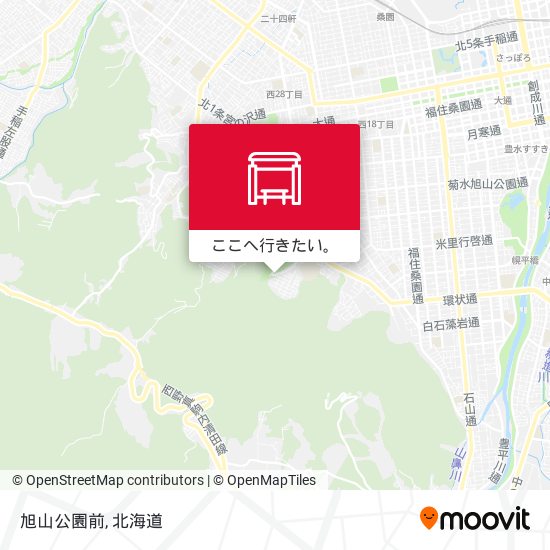 旭山公園前地図