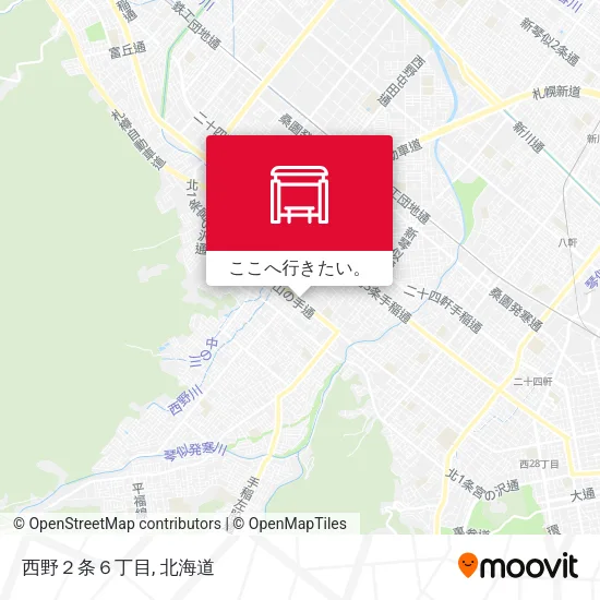 西野２条６丁目地図
