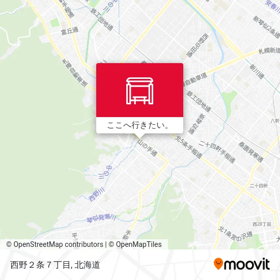 西野２条７丁目地図