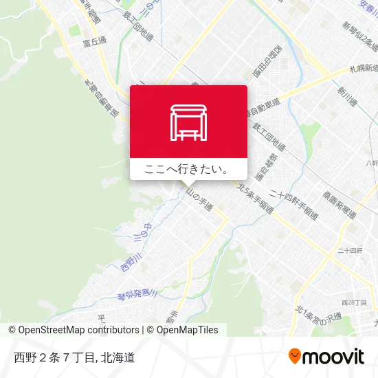 西野２条７丁目地図