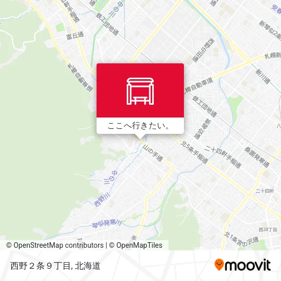 西野２条９丁目地図