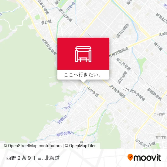 西野２条９丁目地図