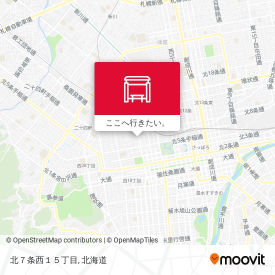 北７条西１５丁目地図