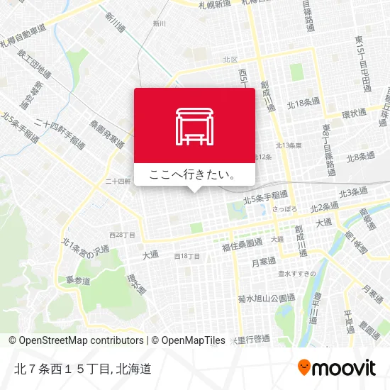 北７条西１５丁目地図