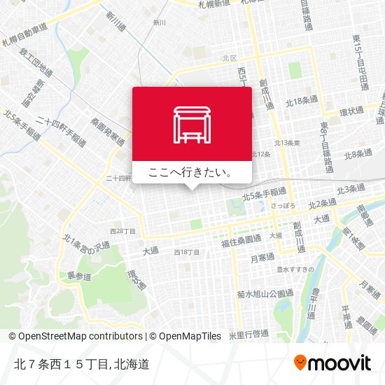 北７条西１５丁目地図