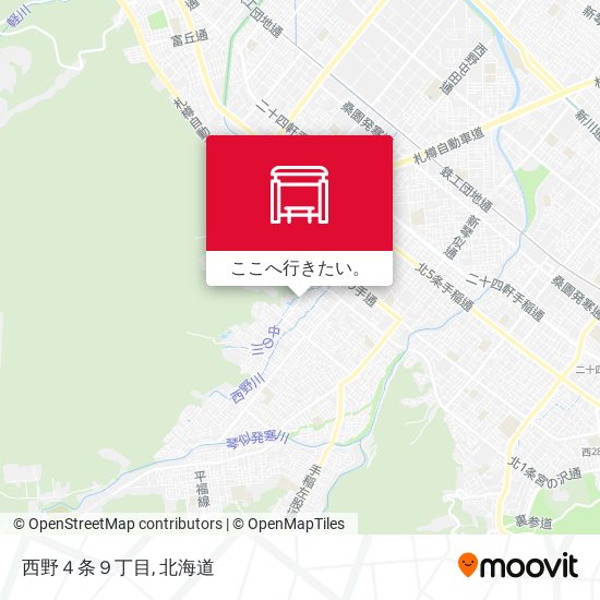 西野４条９丁目地図