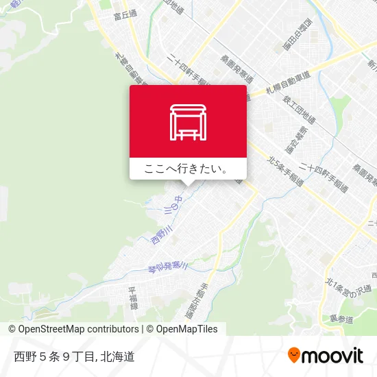 西野５条９丁目地図