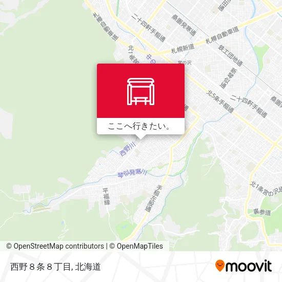 西野８条８丁目地図