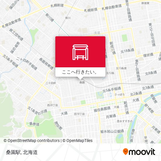 桑園駅地図