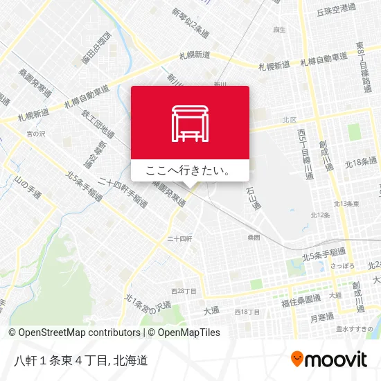 八軒１条東４丁目地図