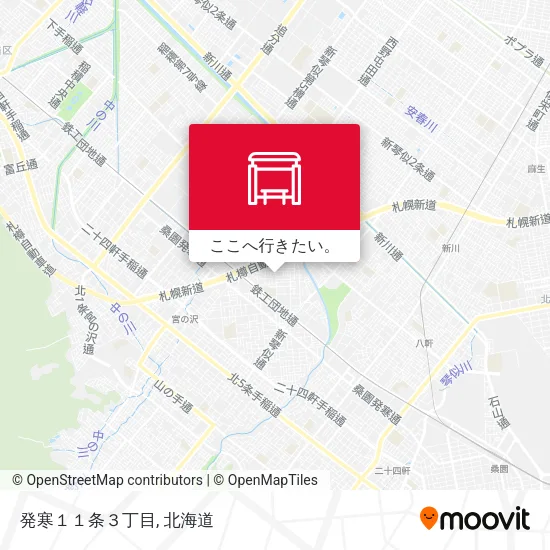 発寒１１条３丁目地図