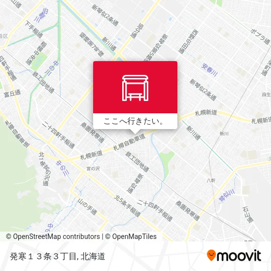 発寒１３条３丁目地図