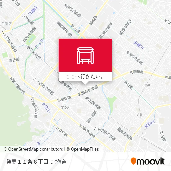 発寒１１条６丁目地図
