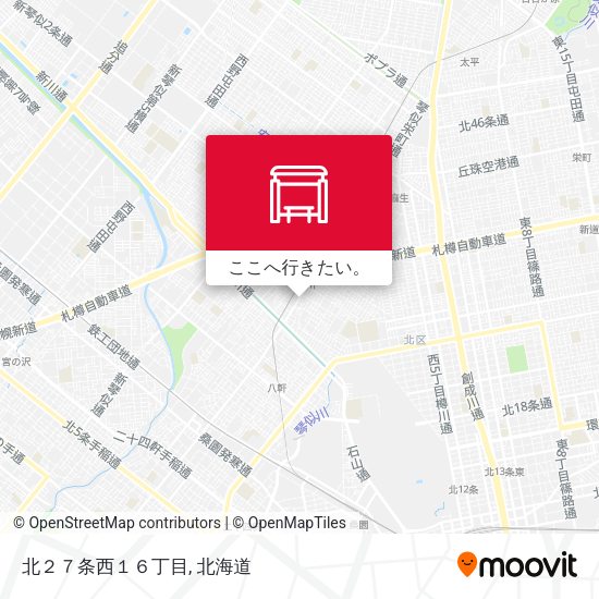北２７条西１６丁目地図