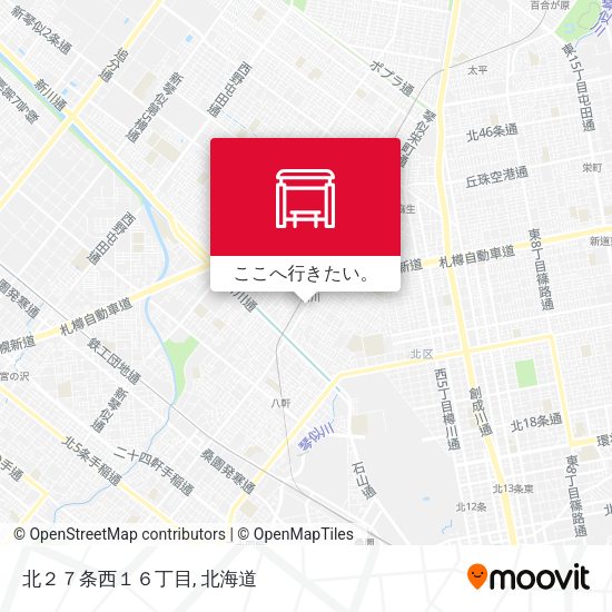 北２７条西１６丁目地図