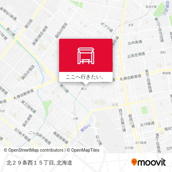 北２９条西１５丁目地図