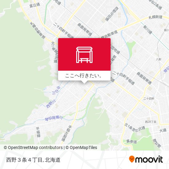西野３条４丁目地図