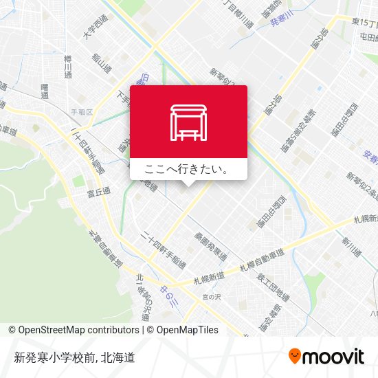新発寒小学校前地図