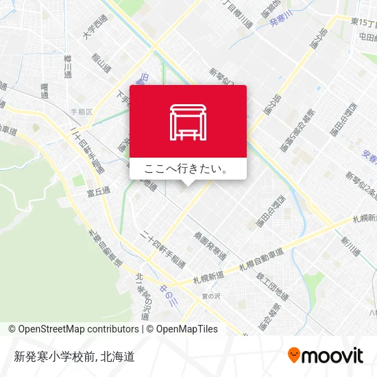 新発寒小学校前地図