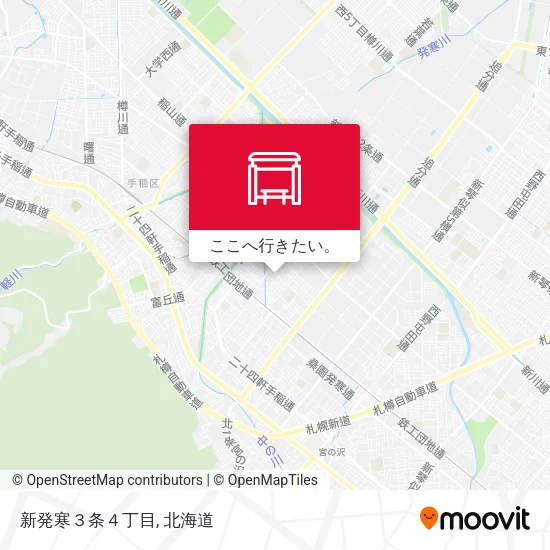 新発寒３条４丁目地図