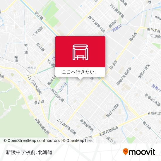 新陵中学校前地図