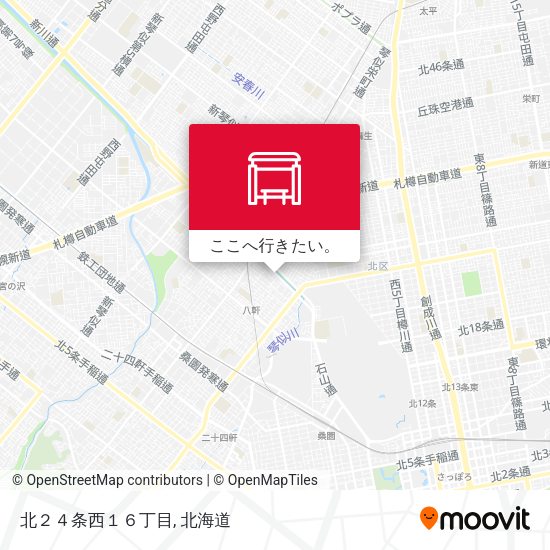北２４条西１６丁目地図