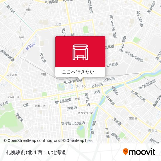 札幌駅前(北４西１)地図