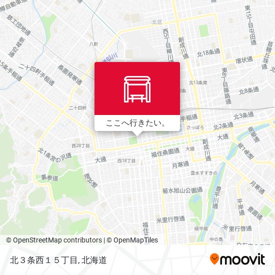 北３条西１５丁目地図