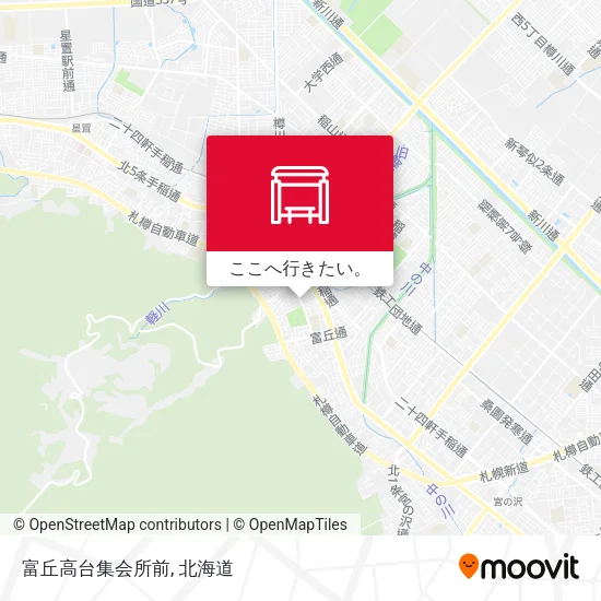 富丘高台集会所前地図