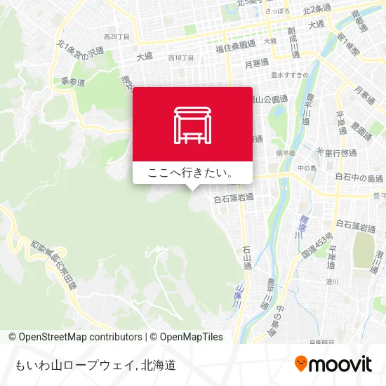 もいわ山ロープウェイ地図