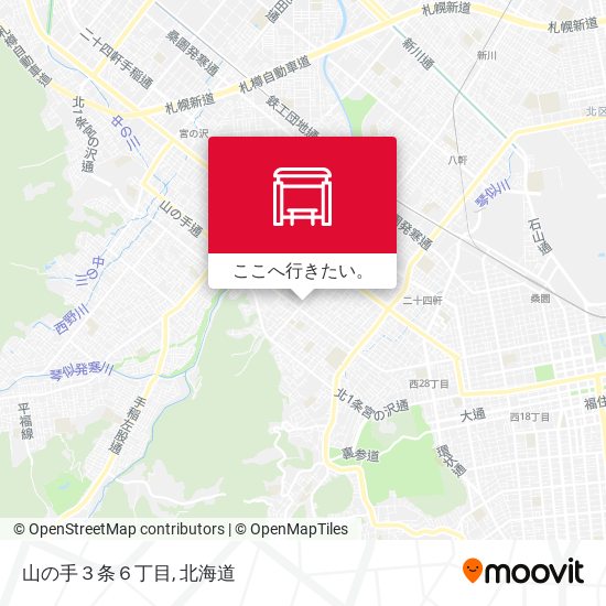 山の手３条６丁目地図