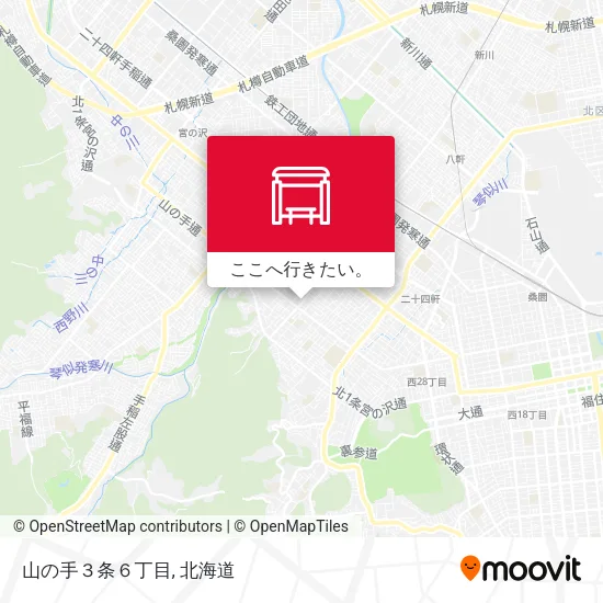 山の手３条６丁目地図