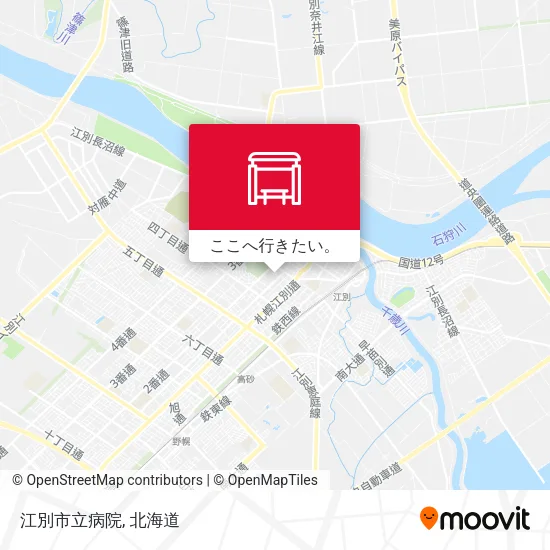 江別市立病院地図