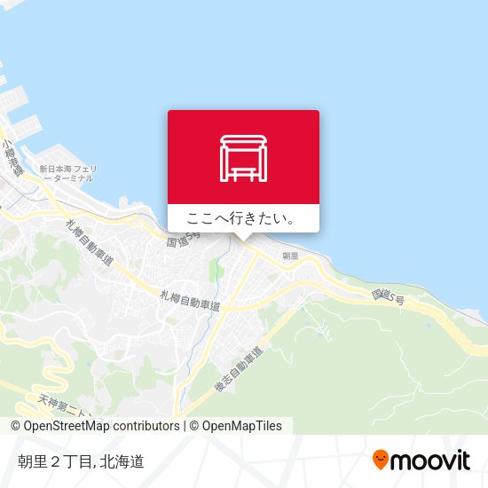 朝里２丁目地図