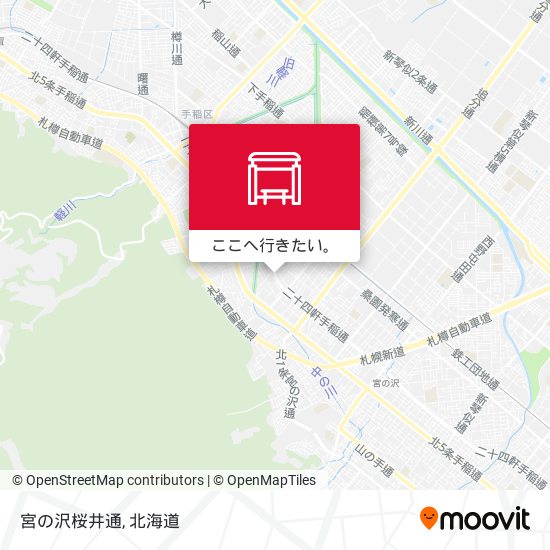 宮の沢桜井通地図