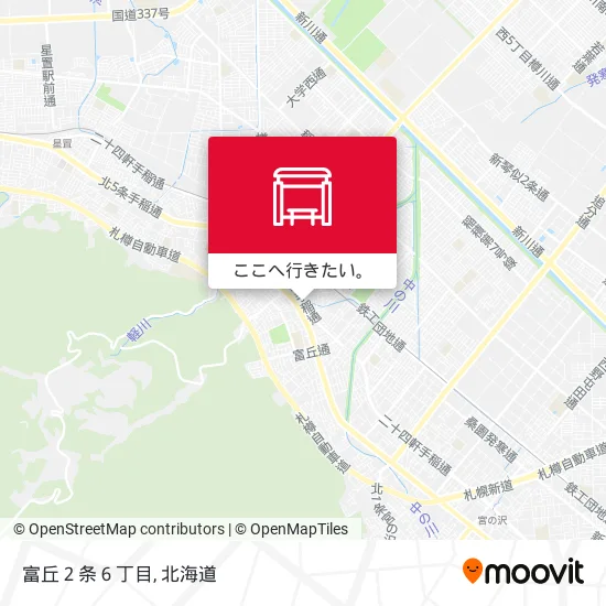 富丘２条６丁目地図