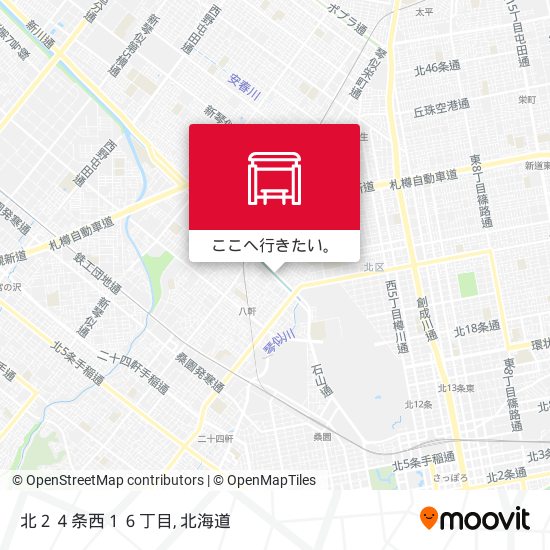 北２４条西１６丁目地図