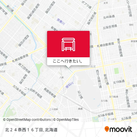 北２４条西１６丁目地図