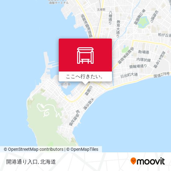 開港通り入口地図