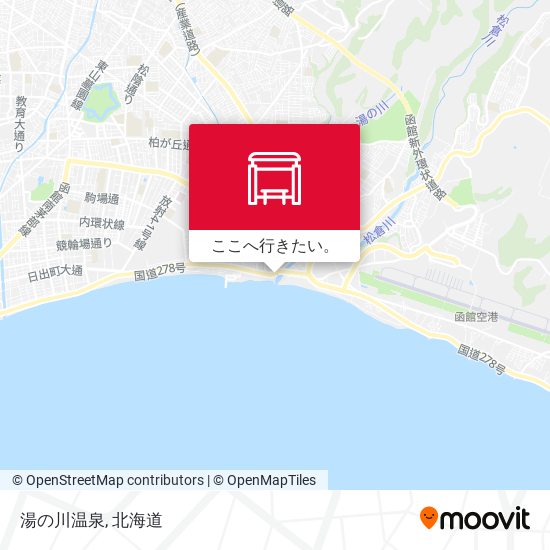 湯の川温泉地図